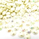 Kamienky Kryštály šitie Ecru Opalescent 4mm 1000