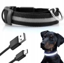 SVIETIACI LED Obojok pre psa Mačka 40-55cm veľkosť XL USB
