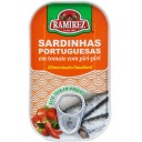 Pikantné sardinky v paradajkách Ramirez 125g