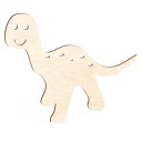 Drevená dekoračná dekorácia dinosaura, 8 cm, 10 cm