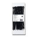 Qoltec Sťahovacie pásky/sťahovacie pásky 2,5 * 200 mm Nylon66 UV čierna