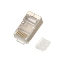 Tienená FTP zástrčka kat.6 CAT6 ZLATÝ PIN 10 kusov HQ