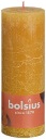 Sviečka Bolsius Rustic Shine 190/68 MEDOVÁ ŽLTÁ