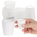 OPÄTOVNE POUŽITEĽNÉ PLASTOVÉ POHÁRE 20 ks 30ml BIELE POHÁRE na vodku