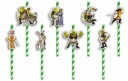 NARODENINOVÉ SLAMKY s POSTAVIČKAMI - SHREK FILMY ROZPRÁVKY SHREK - 8 ks.