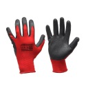 VYSTUŽENÉ RUKAVICE LATEX, PX300 BLACK/RED, R.8 BRIDGE