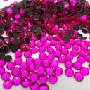 Thermo Crystals sklenené kamienky tmavoružové 4mm 1000ks