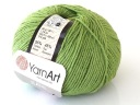 Jeans Yarn Umelecká priadza, zelená farba 69