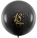 Balón 18. narodeniny čierny veľký Guľa obrie osemnáste narodeniny 45cm