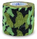 SAMOLEPIACA KOHÉZNA BANDÁŽ, ELASTICKÁ, zelená CAMO, 5 cm | BAND