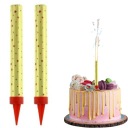 2ks TORTA FONTÁNA RACA SVIEČKA ZLATÁ SVIEČKA NA TORTU NARODENINOVÁ SVADBA 12cm