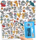 UMÝVAJÚCE DOČASNÉ TETOVANIE PRE DETI TOM A JERRY ORIGINÁLNE DIZAJNY