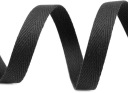 Bavlnená stuha rybie kosti 15 mm čierna stuha