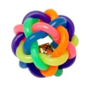 PLETOČNÁ LOPTIČKA S GUMOVÝM Zvončekom, 6,8 cm