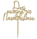 Náš svadobný príbeh začína dnes - GOLD Topper