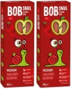 SNAIL SNACK Bob Snail WRAP jablkovo-čerešňový 2x30g | OVOCIE PRÍRODNÉ