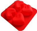 SILIKÓNOVÁ FORMA NA MUFÍNOVÉ KUCHYNICE SRDCE SRDCE NA VALENTÍNA