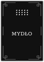 ŠTÍTKY NÁLEPKY NA FĽAŠE, ČIERNE MYDLO