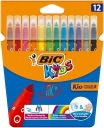 SADA popisovačov 12 farieb, popisovačov Kid Couleur BIC a popisovačov