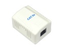 SIEŤOVÁ ZÁSUVKA RJ45 LAN CAT.5e UTP, JEDNODUCHÁ POVRCHOVÁ MONTÁŽ