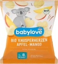 Babylove Bio kukuričné ​​lupienky s mangovými srdiečkami