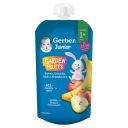Gerber Junior Garden Fruits Mousse Banán Hruška Broskyňový dezert 110g