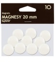 Kancelársky magnet na tabule 20mm GRAND biely 10ks