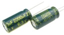 Elektrolytický kondenzátor 2200uF/6,3V LOW ESR (2 ks) /0518-2