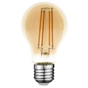 A60 8W E27 Sivá Edison dekoratívna žiarovka s vláknom