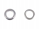 Kovové kožené očká 12x19,5 mm SILVER 20 súprav