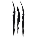 Vinylová nálepka na kapotu FENDER MONSTER CLAWS 22 x 6,5cm