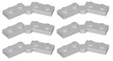 LEGO pánt 1x4 svetlo šedý LBG 6 ks 2429c01 19954
