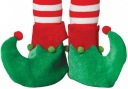 Návleky na topánky Elf Elf s brmbolcami Vianočný Santa ́s Helper