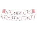 BANNEROVÁ girlanda na NARODENINY + ľubovoľné MENO