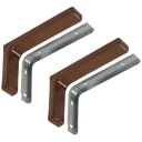 Podpera police Podpera L-180mm bronz - 2 ks