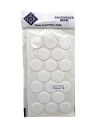 Plstené podložky na okrúhle stoličky, biele, okrúhle, 3 cm - 18 ks.