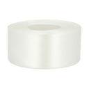 SATÉNOVÁ STUHA, PERLEŤOVÁ farba, STUHA OFF BIELE 38mm 28m polimex 3175