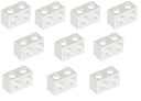 LEGO Brick 1x2 2 VANE biele 6058177 11211 -10 kusov