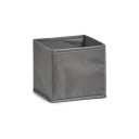 MATERIÁL ORGANIZÁTOR ŠATNÍKA Štvorcový ŠEDÝ NÁDOB NA OBLEČENIE 14x14