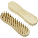 Ručná drôtená kefa, 19 cm mosadz