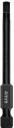 HEX MAGNETICKÝ BIT na skrutkovač 4mm L-110mm na konfirmáty s magnetom