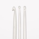 Háčik na háčkovanie Drops Basic 2,0 mm - hliník