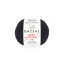 Gazzal Baby Bavlnená priadza 3433 - 25g - čierna