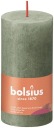 Sviečka Bolsius Rustic Shine 100/50 OLIVOVÁ ZELENÁ