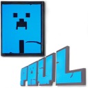KAJAWIS písmená L dekorácie 3D písmená na stenu v štýle nálepiek MINECRAFT 1ks