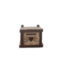 Drevená preglejková krabička na prstene, malá, 4,5 x 4,5 x 3,5 cm