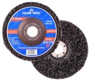 BRÚSNY DISK ČERNÝ VLAS NA ODSTRAŇOVANIE HRDZY NETKANÝ KOV INOX 125