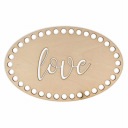 BSZ04 Oválna základňa LOVE - háčik - 14x22cm