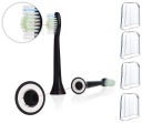 Čierne náhradné hlavice pre zubnú kefku Philips Sonicare 6064