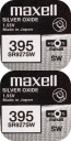 Strieborná batéria Maxell 395 SR927SW SR57 1 ks. x2